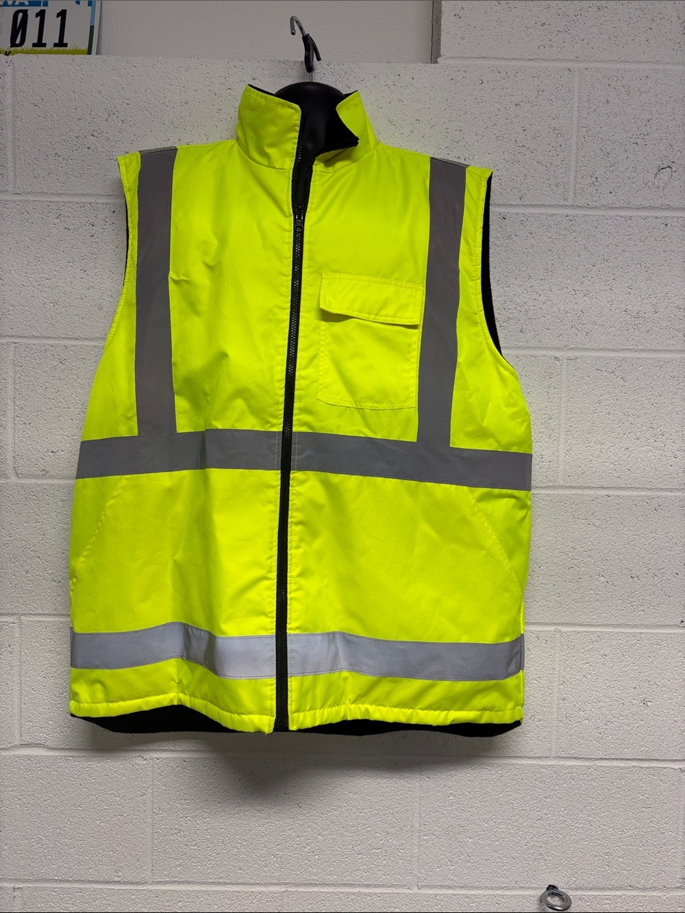 High-Visibility HAWX  Yellow Safety Vest with Reflective Stripes